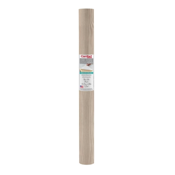 Con-Tact Creative Covering Printed Vinyl Top - English Oak, 18 in. x 16 ft., A Practical Choice for Surface Protection and Shelf Organization