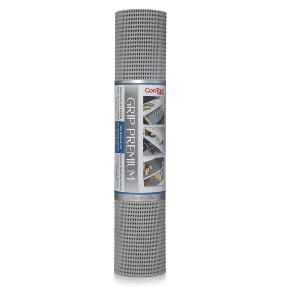 Con-Tact Grip Premium Cool Gray 18 in. D x 96 in. L Non-Adhesive Shelf And Drawer Liner