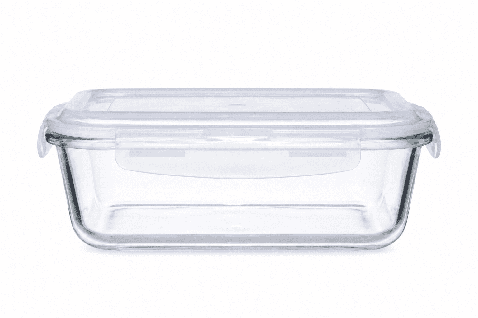 Con-Tact Rectangular Borosilicate Glass Container with Opaque Latch 6.4c