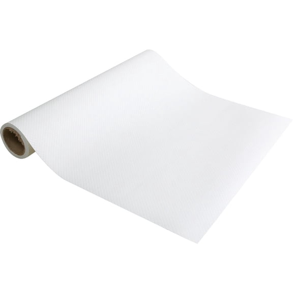 Con-Tact Simple Elegance 5 ft. L x 12 in. W White Non-Adhesive Textured Liner