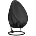 thumbnail image 1 of ConPus Patio Hanging Egg Chair Cover, Waterproof Outdoor Wicker Egg Swing Chair Cover with Durable Hem Cord, 115cm D x 190cm H, 1 of 5