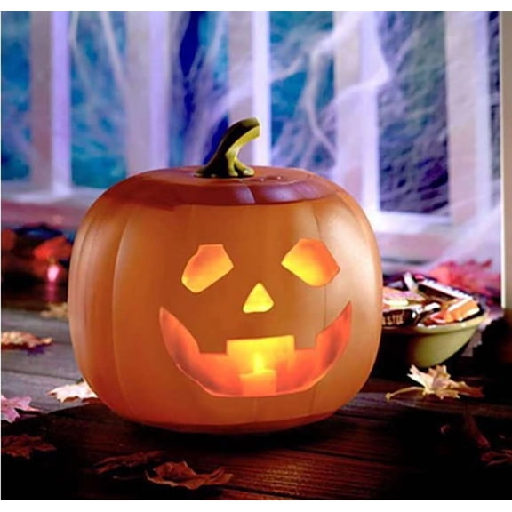 ConPush Jabberin' Jack Talking Animated Pumpkin with 8-Inch Screen, Built-in Projector and Speaker