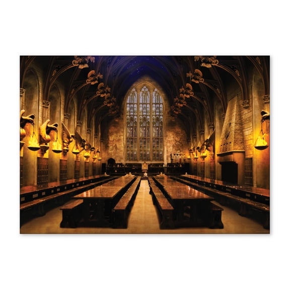 ConQuest Journals Harry Potter Hogwarts Great Hall Backdrop Wall Banner, Large Photo Backdrop, Party Decoration, Wizarding World Room Decor, 5ft x 7ft (60'' x 84''), Officially Licensed Y102