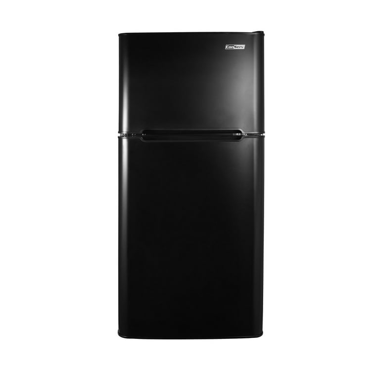Black freestanding fridge freezer discount