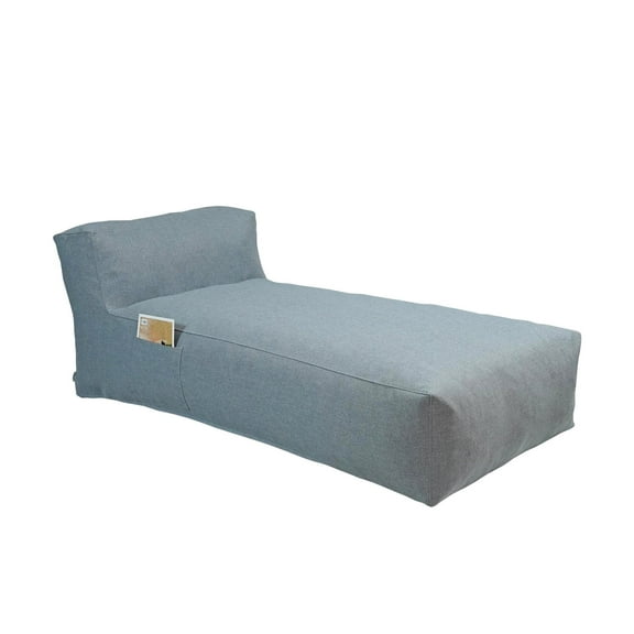 ConToose 1.8m Oversized Chaise Lounge Bed Deep Gray,Weather-Resistant 330gsm Olefin Fabric with TPU Lamination, Shredded Foam Filling, Indoor/Outdoor