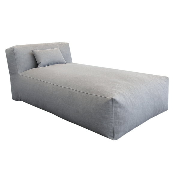 ConToose Outdoor Bean Daybeds, Outdoor Couch Sofa for Patio & Pool, Foam Filling Day Bed Furniture, Comfy Lazy Sofa for Outside, Water-Resistant Outdoor Seating Lounge Chair, Light Gray