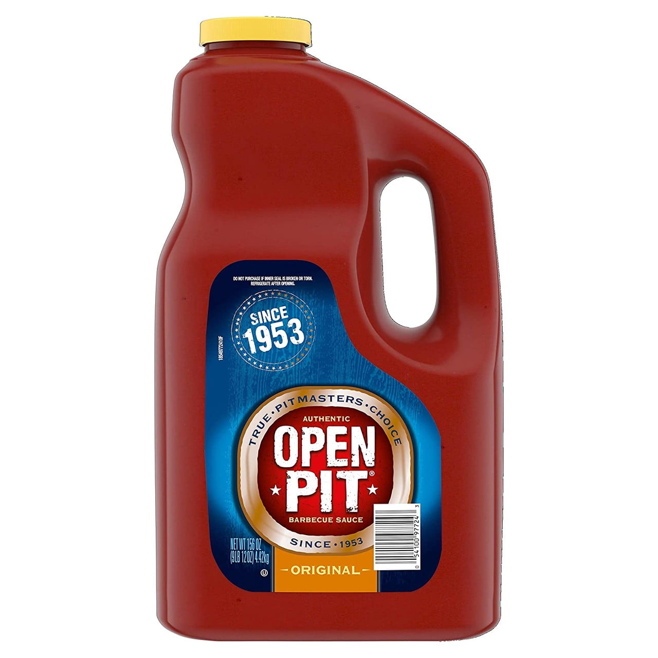 (4 pack) Open Pit Blue Label Original Barbecue Sauce, 156 oz.