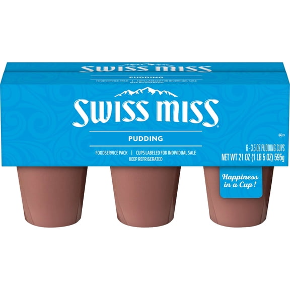 Conagra Swiss Miss Chocolate Pudding, 3.5 Ounce -- 48 per case.