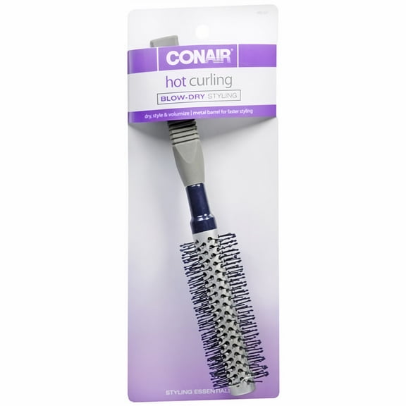 Conair 12 Row Full Round Hot Curling Brush (Colors May Vary) (Pack of 48)