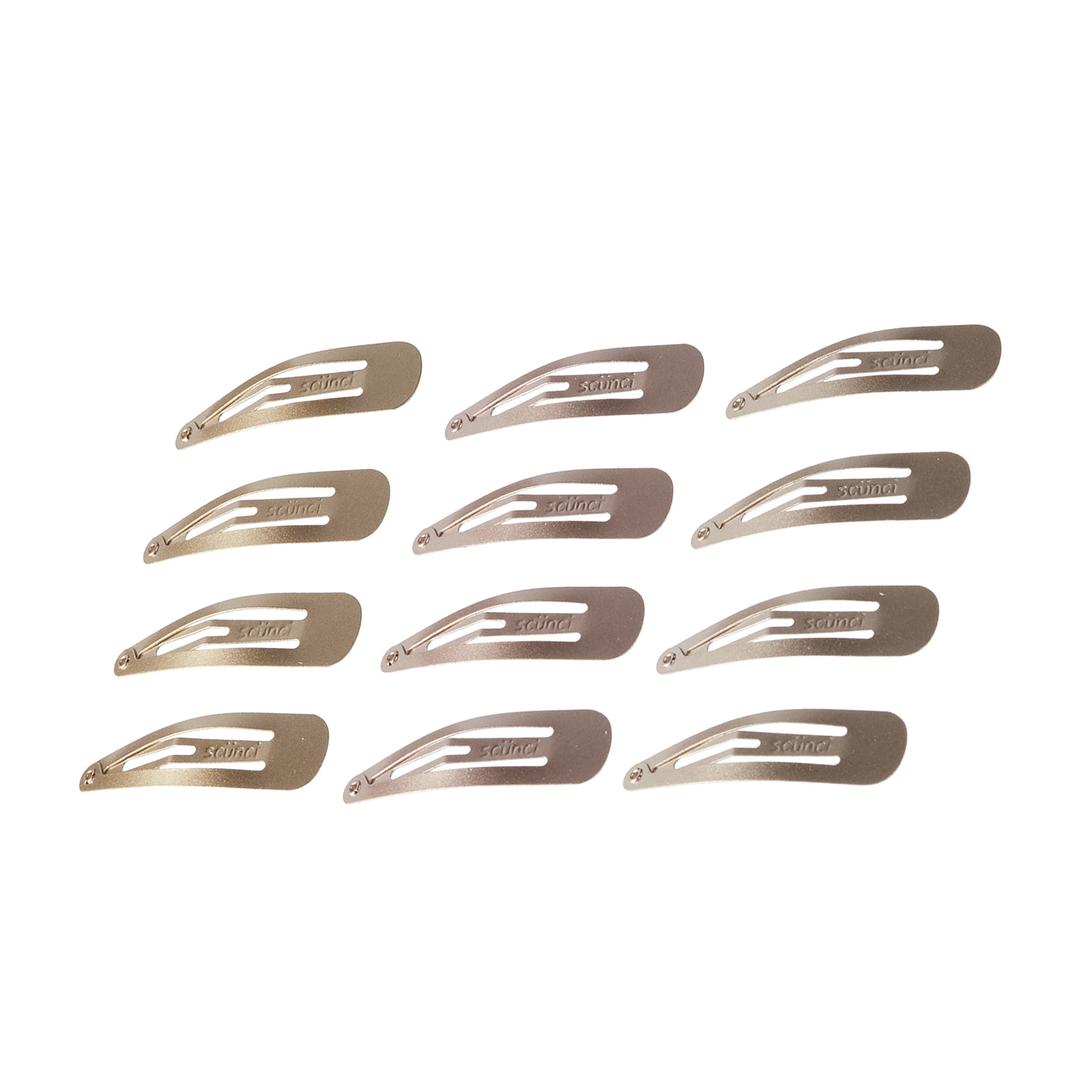 Scunci by Conair Color Match Contour Snap Clips, Hair Accessories, 12 Count