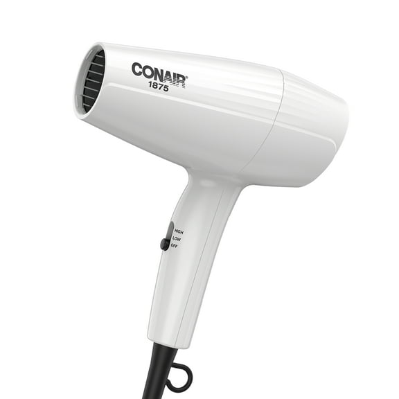 Conair Mid-Size Dryer, 1875 Watts, 2 Heat/Speed Settings, Lightweight Design