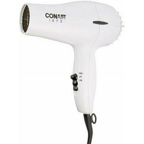 Conair 1875 Watt Mid-Size Styler Hair Dryer, White 1 ea 4 pack