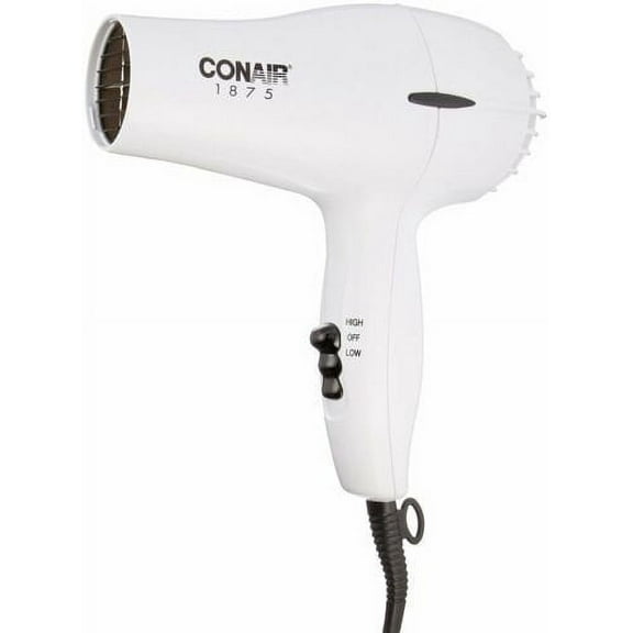 Conair 1875 Watt Mid-Size Styler Hair Dryer, White 1 ea (Pack of 2)