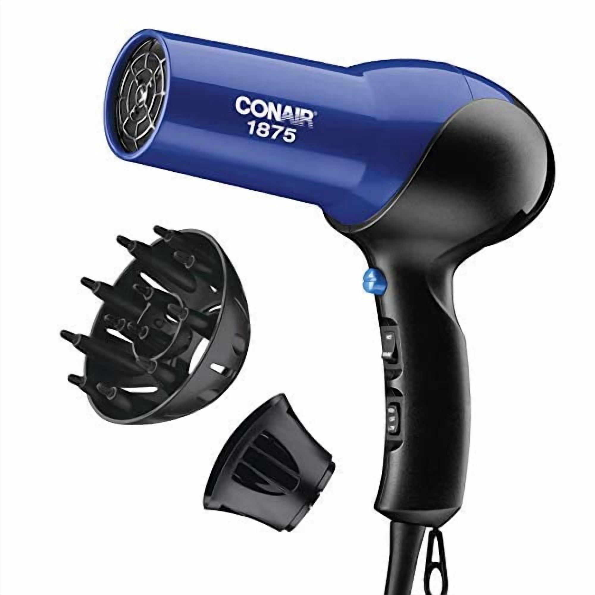 Conair 1875 Watt Turbo Hair Dryer, Blue / Black
