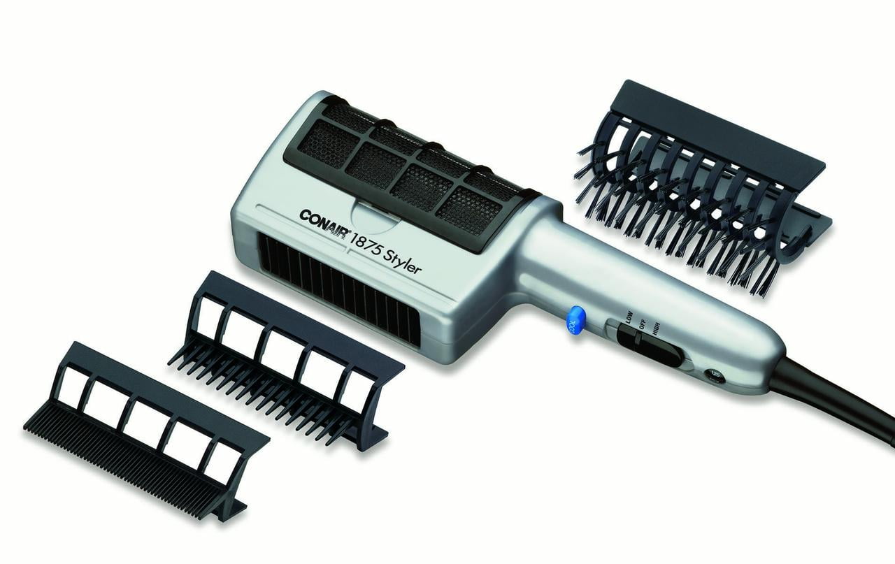 Conair 1875W 3-in-1 Ionic One-Step Style and Dry Hair Dryer, Includes 3 Attachments