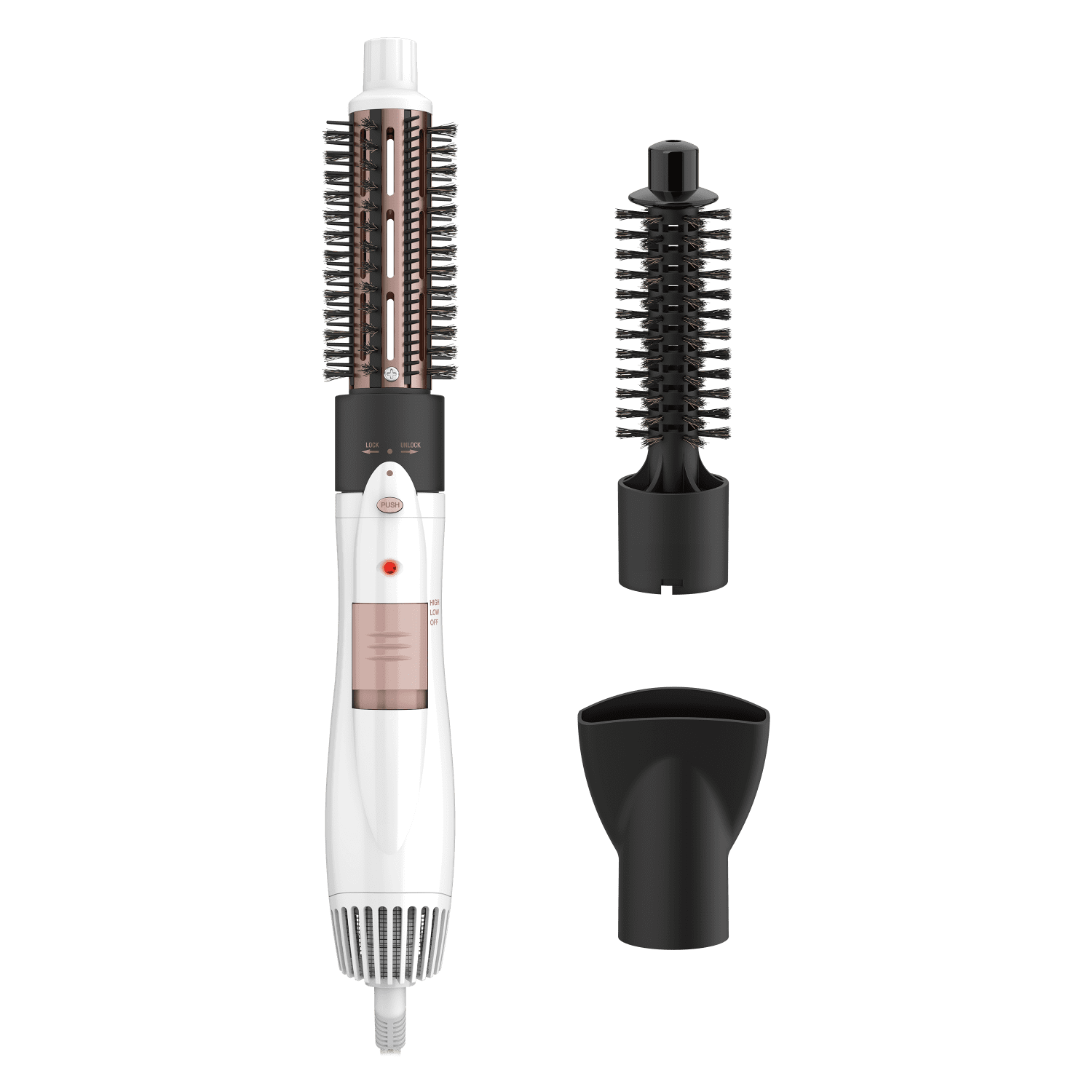 Conair Double Ceramic 3-in-1 Hot Air Brush, 1000W Hair Dryer Brush