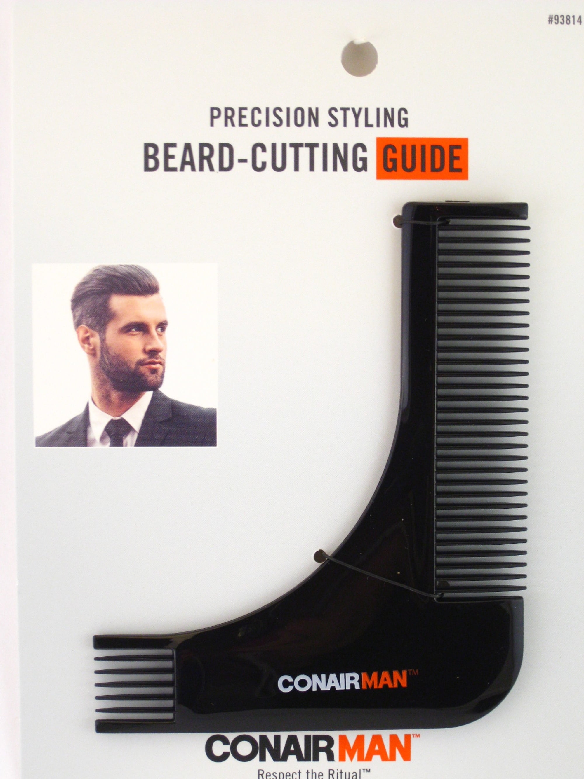 Conair Adult Men's Precision Plastic Styling Beard Cutting Guide, 1 Piece