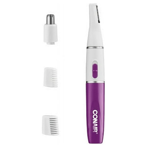 Conair All-In-1 Body and Facial Hair Removal for Women, Cordless Trimmer, Perfect for Face, Ear/Nose, Eyebrows, Legs, and Bikini Lines LLT2LX