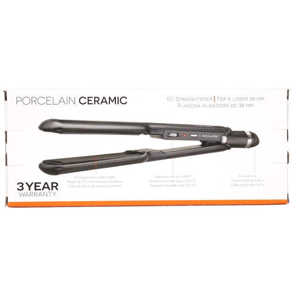 BabylissPro Ceramic 1" Flat Iron, Black (BABP9557)