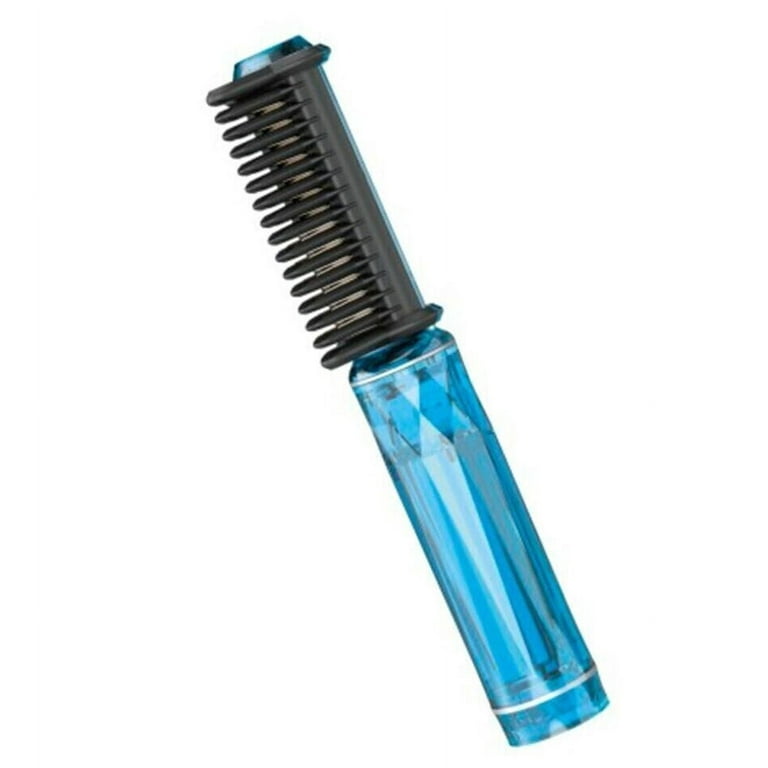 Conair Baby Blue Mini Cordless Straightening Comb with USB Cord And Pouch