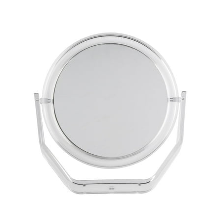 Clear Dual Magnification Flip and View Countertop Mirror
