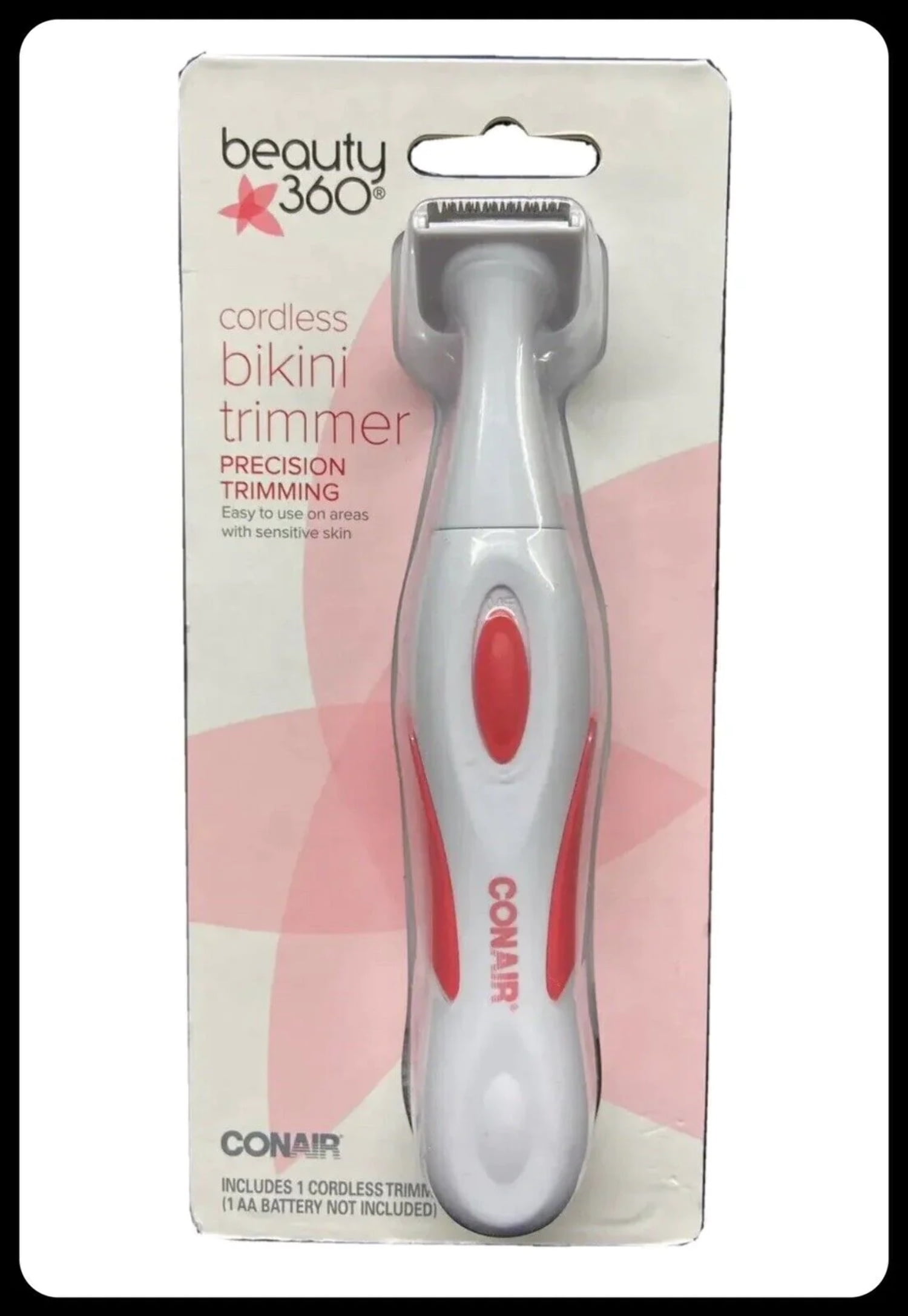 Conair Beauty 360 Cordless Bikini Trimmer Pink NIP Great for Travel