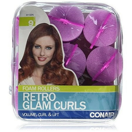 Conair Big Curl Foam Rollers, 9 Count