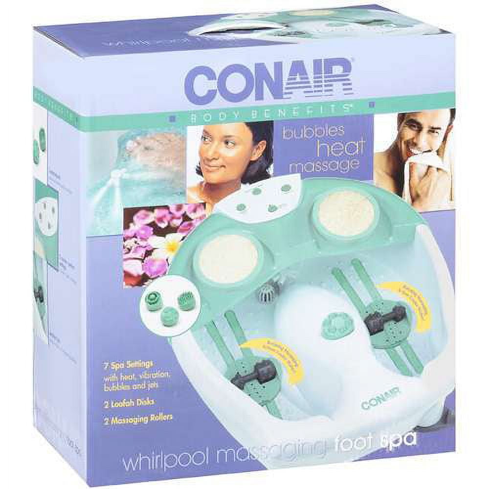 Conair Body Benefits Whirlpool Massager Foot Bath Spa Tub With Bubbles And Heat