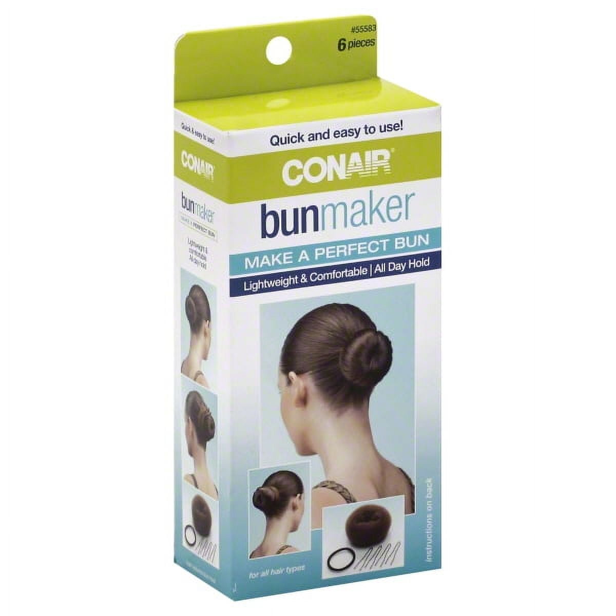 Conair Bun Maker Kit with Bobby Pins, Brown