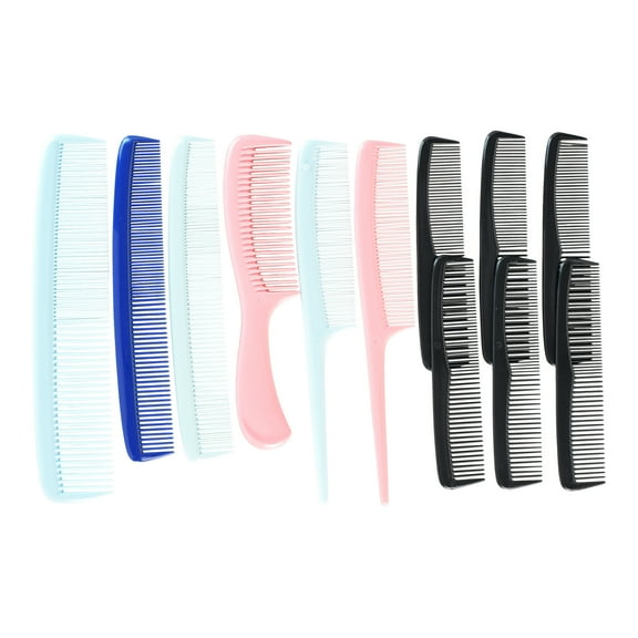 Conair Classic Syling Hair Comb Variety Pack, Multicolor, 12 Count