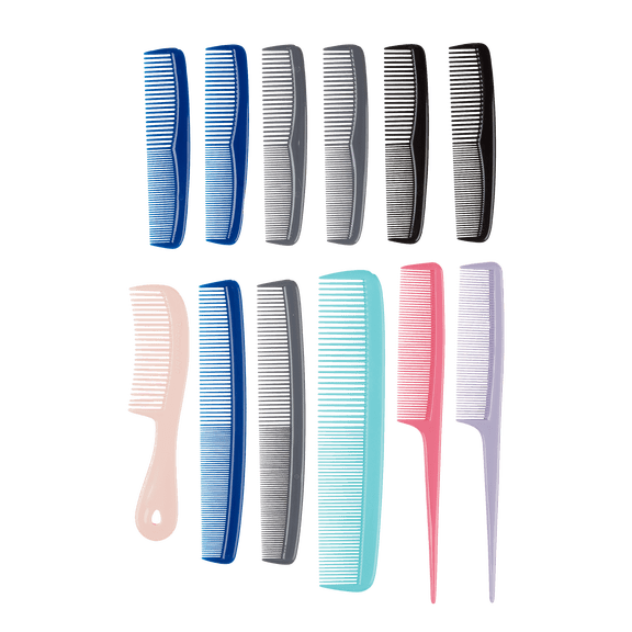 Conair 12-Piece Comb Set, All-Purpose Hair Styling Pack for Every Hair Type & Style