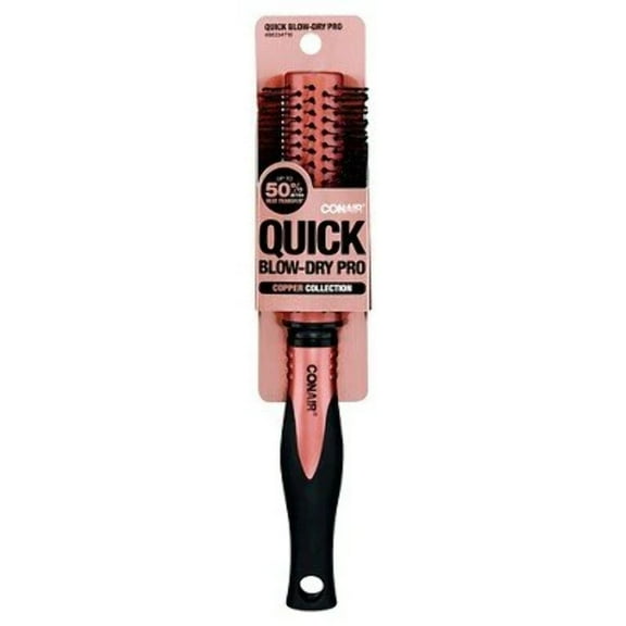 ConairĀ® Copper Pro Metal Nylon Round Brush Copper