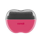 Conair Cordless Heated Brush – Portable Ceramic Ionic Smoothing Brush for Frizz Control & Shine, Rechargeable USB‑C, 2 Heat Settings (320°F/360°F), Travel‑Friendly Styling Tool with Protective Cover,