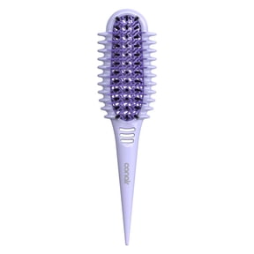 Conair Curl Define Pro Detangler Hair Brush, Purple, Frizz-free Detangling, 1 Count