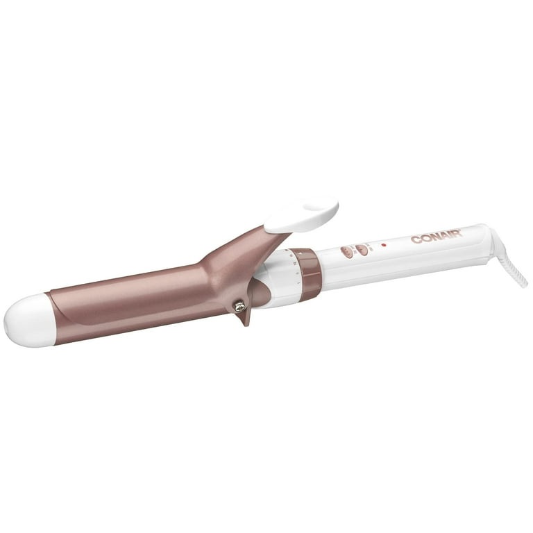 Conair Double Ceramic 1.25 Inch Curling Iron, White (Pack of