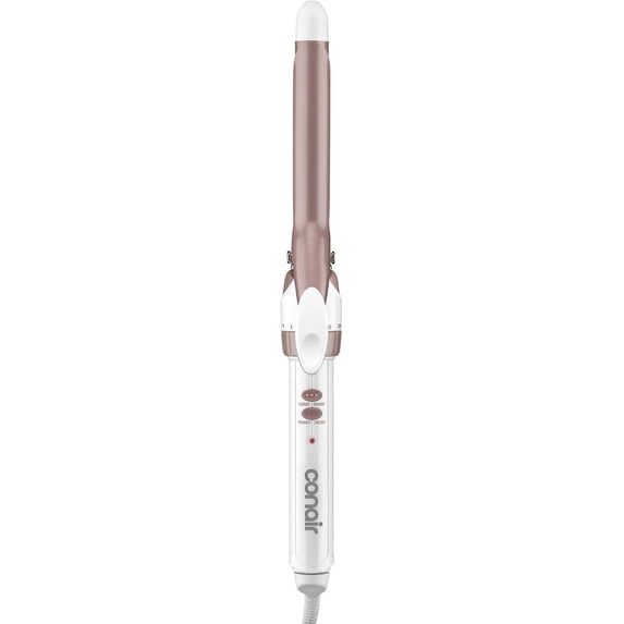 Conair Double Ceramic 3/4" Curling Iron, Creates Tight Curls, For Short to Long Hair