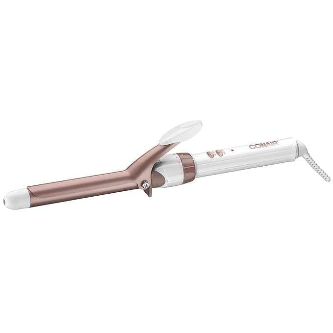 Conair Double Ceramic 3/4-Inch Curling Iron, -inch barrel produces tight curls for use on short to medium hair