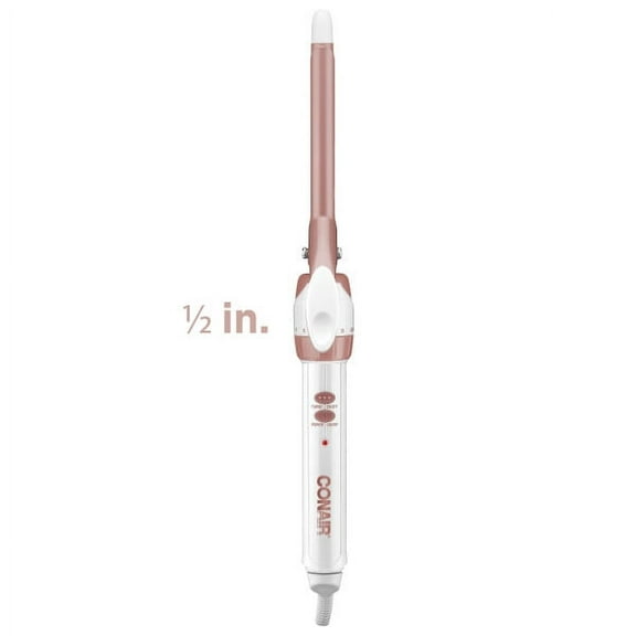 Conair Double Ceramic Curling Iron, 0.5-inch, Rose Gold, CD699GN