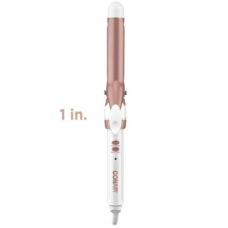 Conair Double Ceramic Curling Iron, 1.0-inch, Rose Gold, CD701GN