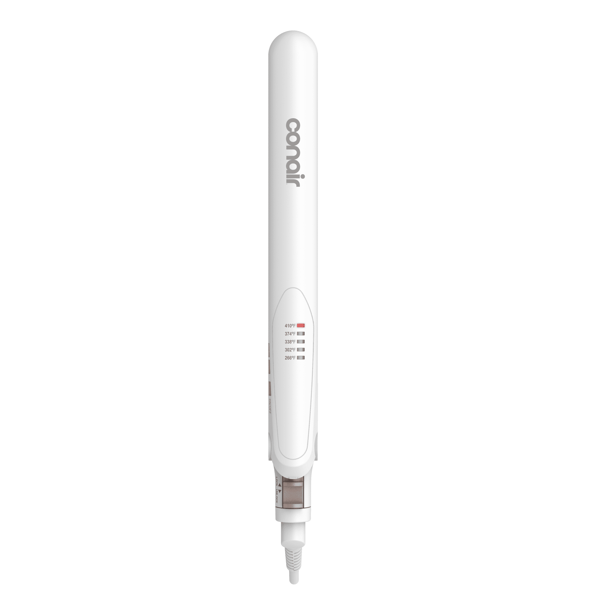 Conair Double Ceramic 1 Flat Iron Hair Straightener, White, 1 Count