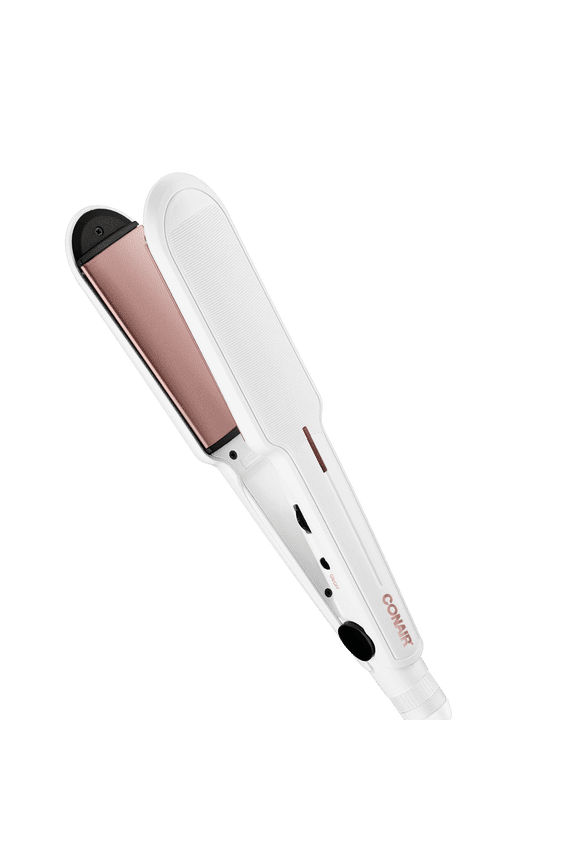 Double Ceramic 1-1/2" Flat Iron, 30 Heat Settings, Extra-Wide Floating Plates