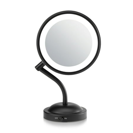 Conair Double-Sided LED Mirror with 1x and 5x Magnification BE4SMBX