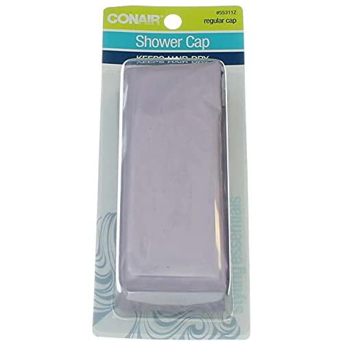 Conair Dry & Comfy Translucent Shower Cap, Lightweight, 1 count