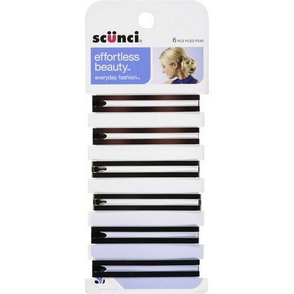 Conair Effortless Beauty Slide Clips, 6 ct