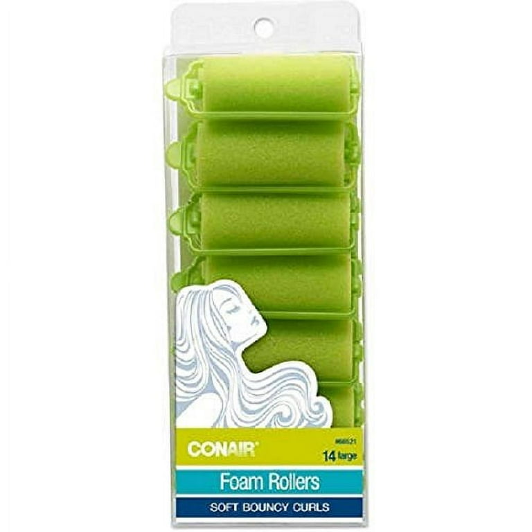 Conair Foam Rollers Large 14 count for soft bouncy curls Walmart