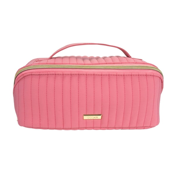 Conair Fold Flat Quilt Pink Cosmetic Bag Walmart Business Supplies