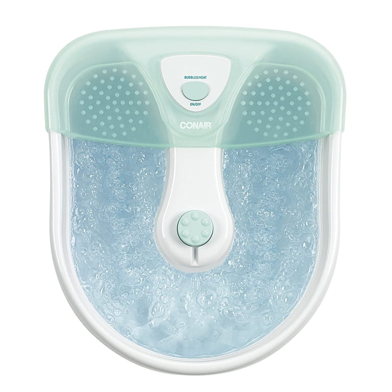 Conair Foot Spa with Warming Jets, Temperature Control, Massaging Bubbles &  Heat