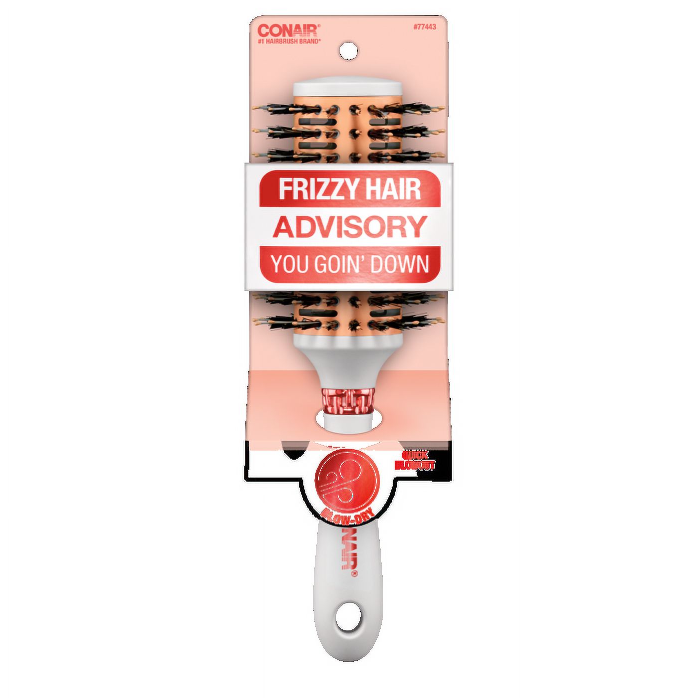 Conair Frizzy Hair BlowDry Vented Porcupine Round Brush