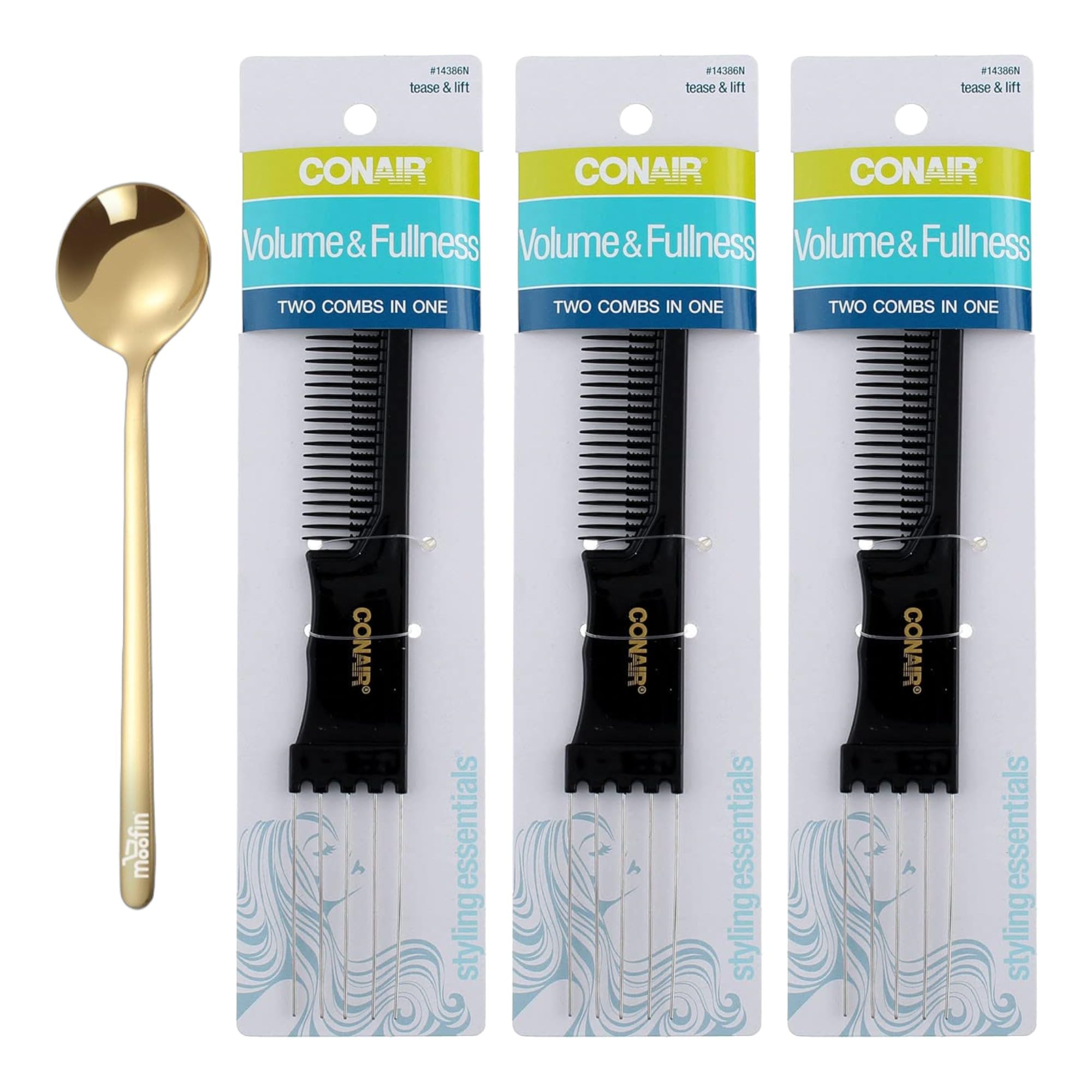 Conair Hair Lift Combs, 3.2 Oz Lightweight Hair Lift Combs For Hair