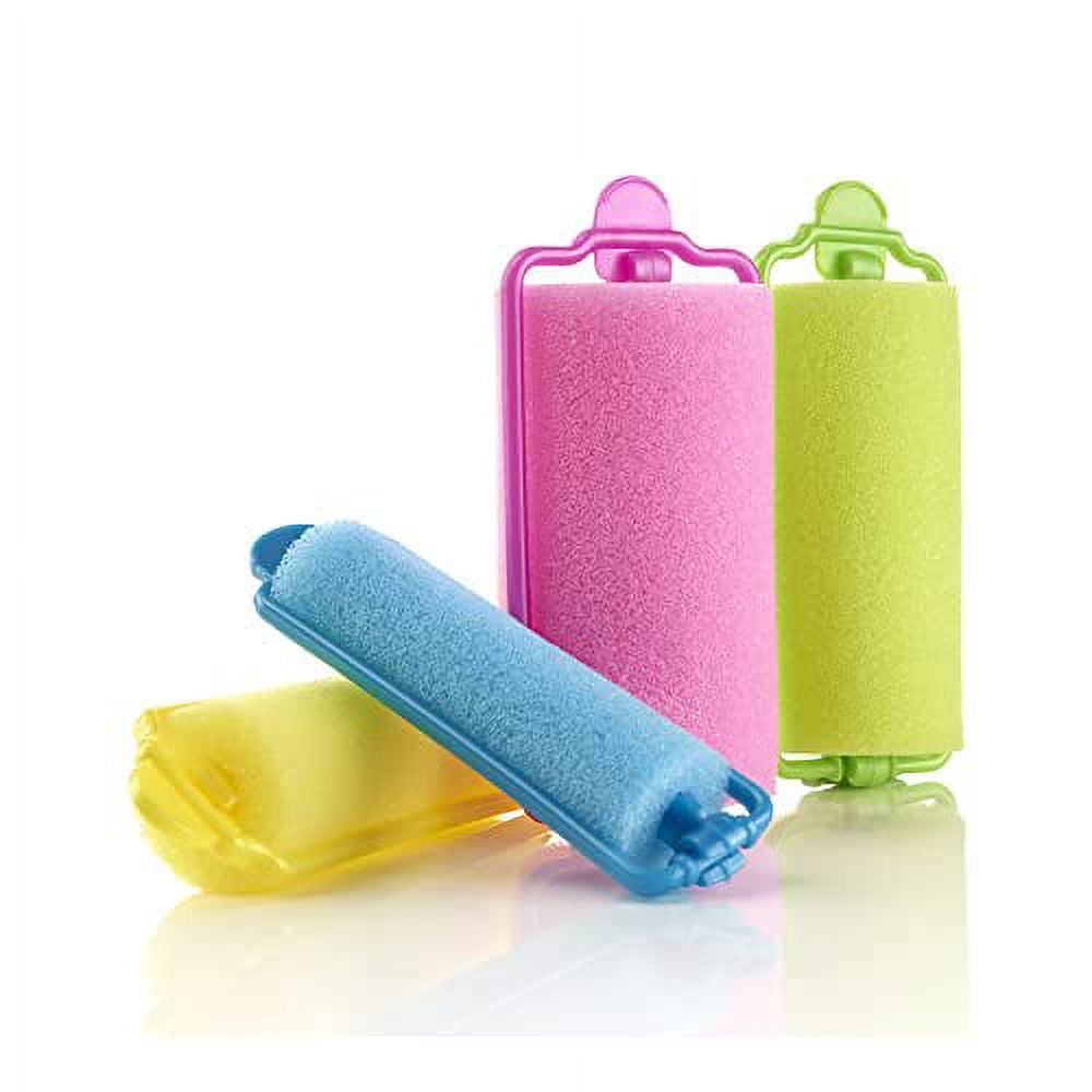 Conair Hair Rollers, Hair Curlers with Self Grip, Foam Rollers in Neon